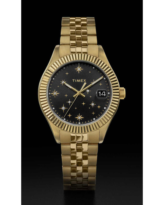 TIMEX Waterbury Traditional Crystals Gold Stainless Steel Bracelet