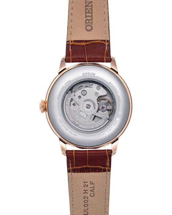 ORIENT Classic Sun and Moon Automatic Brown Leather Strap