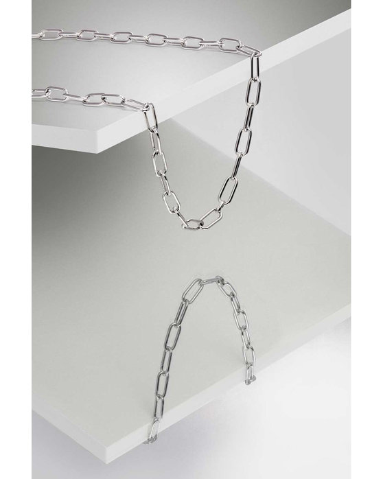 DOUKISSA NOMIKOU Long Silver Plated Stainless Steel Chain