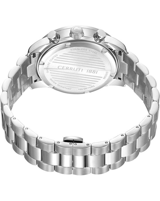 CERRUTI Turchino Chronograph Silver Stainless Steel Bracelet