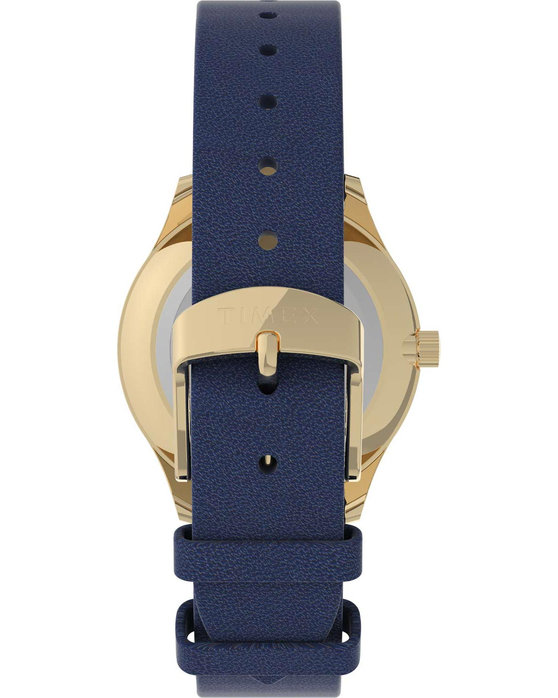 TIMEX Dress Celestial Blue Leather Strap