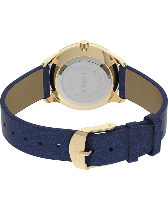 TIMEX Dress Celestial Blue Leather Strap