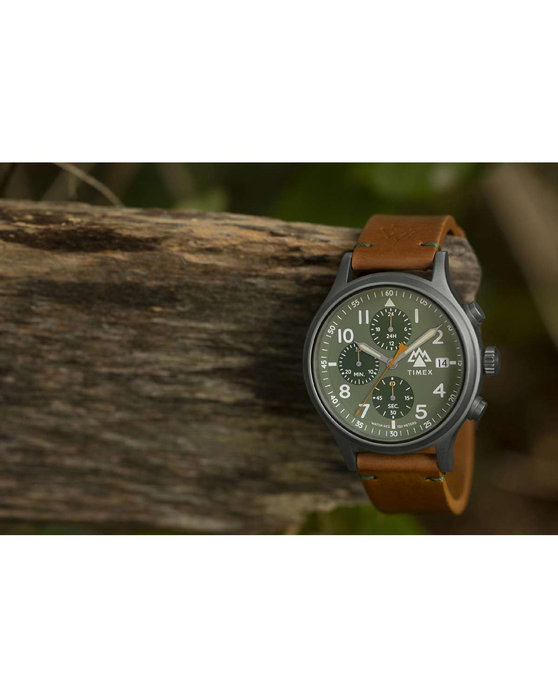 TIMEX Expedition North Sierra Chronograph Brown Biosourced Leather Strap