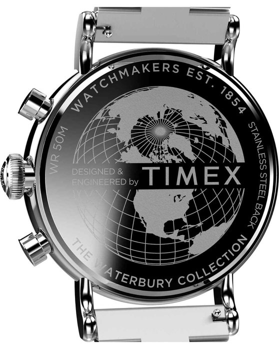 TIMEX Waterbury Traditional Chronograph Silver Stainless Steel Bracelet