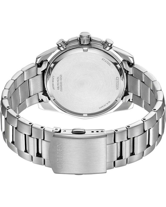 CITIZEN Chronograph Silver Stainless Steel Bracelet