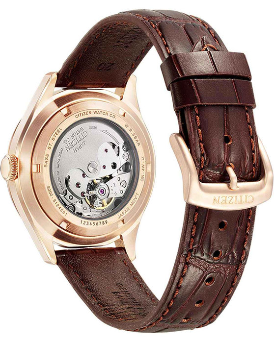 CITIZEN Automatic Brown Leather Strap