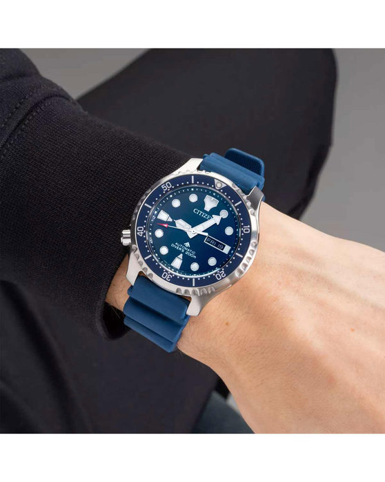 CITIZEN Promaster Divers Automatic Blue Synthetic Strap