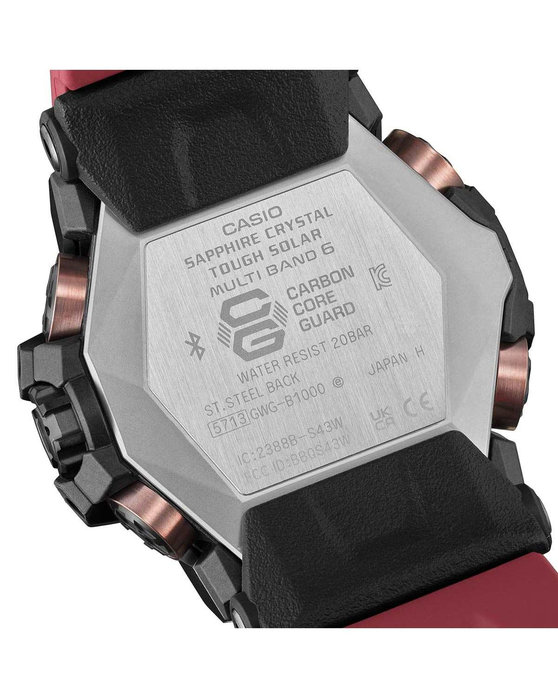 G-SHOCK Tough Solar MASTER OF G-LAND MUDMAN Red Resin Strap