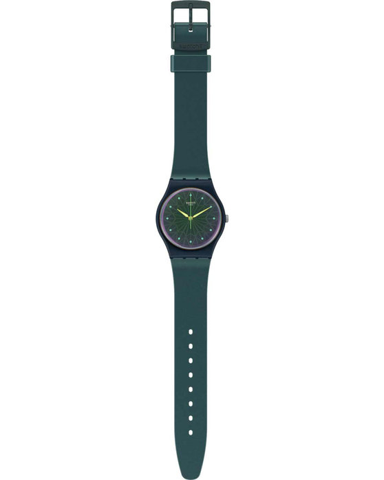 SWATCH Dreaming Of Gemstones Green Silicone Strap