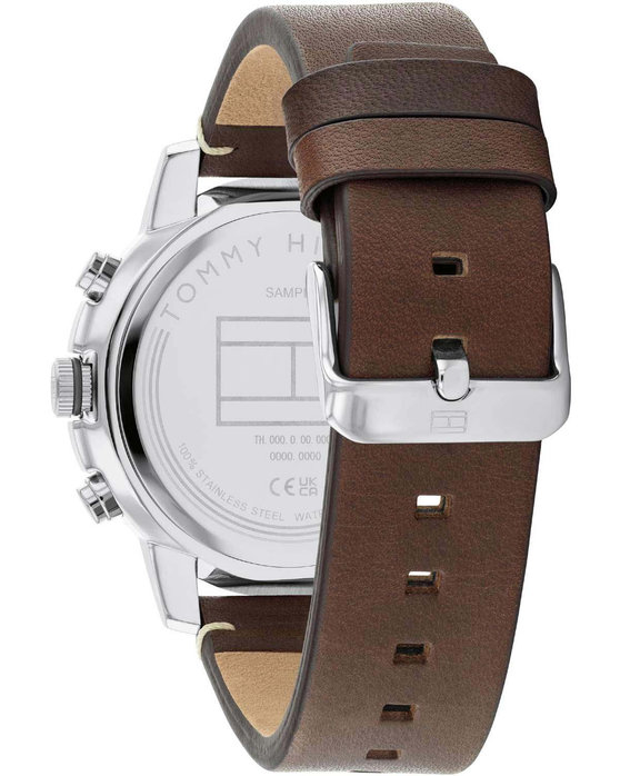 TOMMY HILFIGER Casual Brown Leather Strap