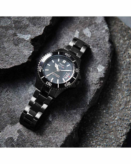 SECTOR 230 50th Anniversary Divers Automatic Black Stainless Steel Bracelet Limited Edition