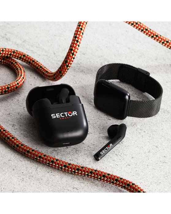 SECTOR S-04 Smartwatch Black Metallic Bracelet Gift Set