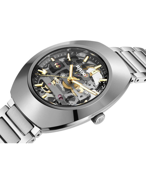 RADO DiaStar Original Skeleton Automatic Silver Stainless Steel Bracelet (R12162153)