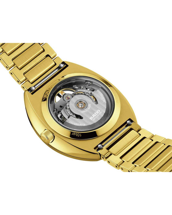 RADO DiaStar Original Skeleton Automatic Gold Stainless Steel Bracelet (R12164153)