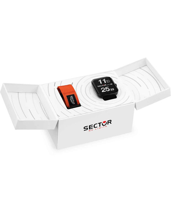 SECTOR S03 Pro Light Smartwatch Black Stainless Steel Bracelet Gift Set