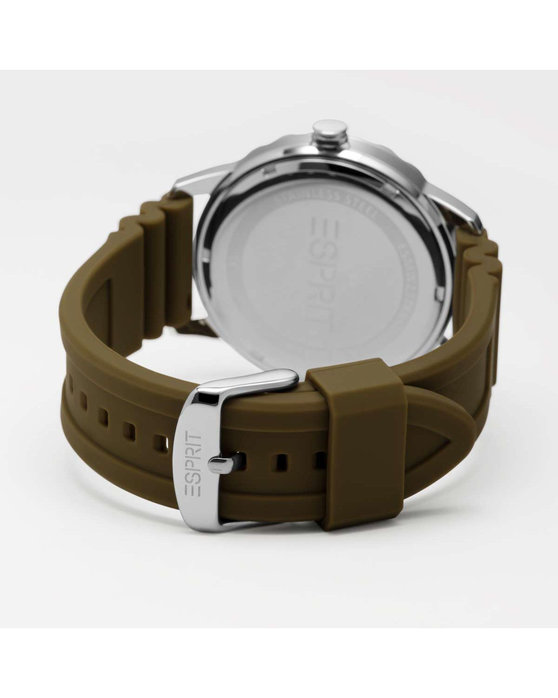 ESPRIT Brisk Khaki Rubber Strap