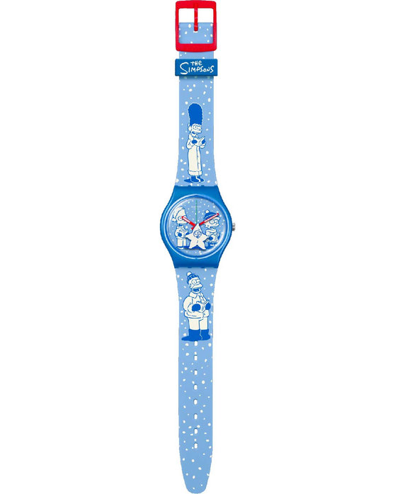 SWATCH Simpsons Tidings of Joy Two Tone Silicone Strap