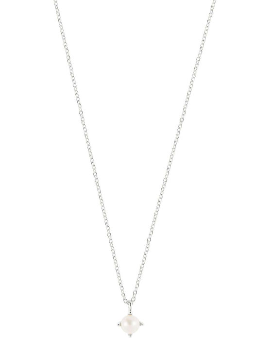ESPRIT Grace Rhodium Plated Sterling Silver Necklace with Fresh Water Pearl