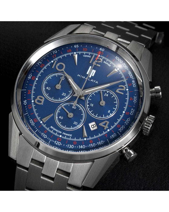 LIP Himalaya Chronograph Silver Stainless Steel Bracelet