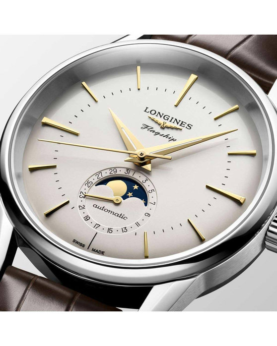 LONGINES Flagship Heritage Automatic Brown Leather Strap