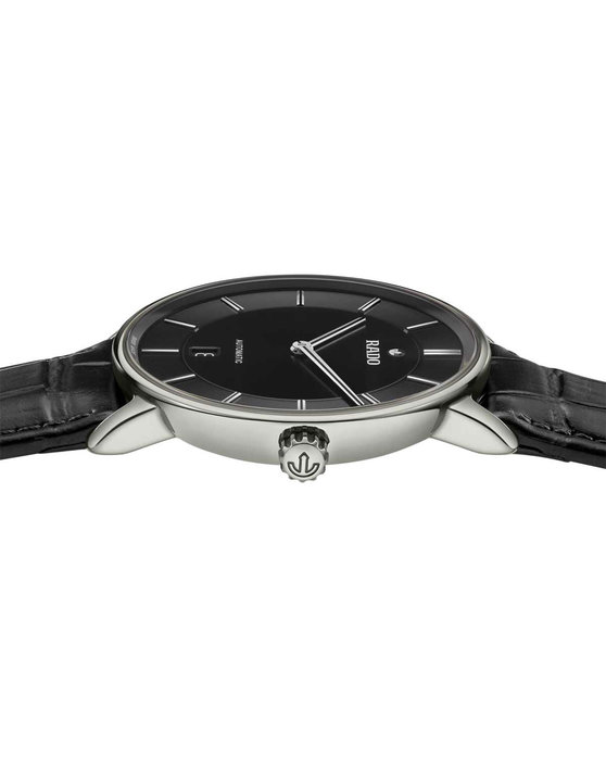 RADO DiaMaster Thinline Automatic Black Leather Strap (R14067166)