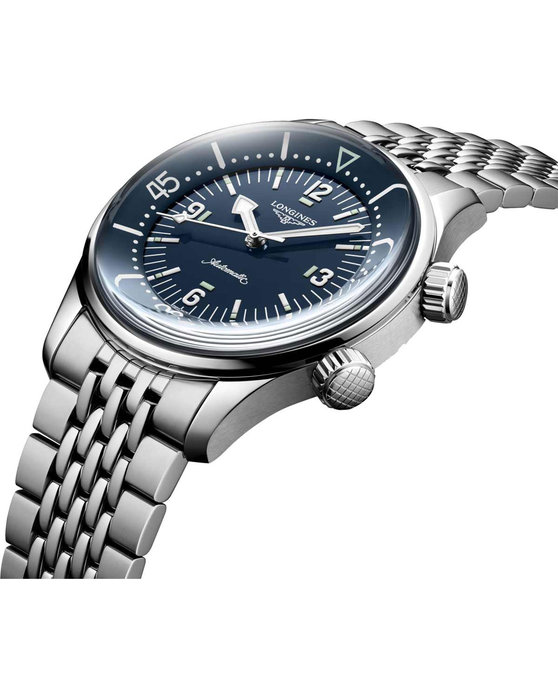 LONGINES Legend Diver COSC Automatic Silver Stainless Steel Bracelet