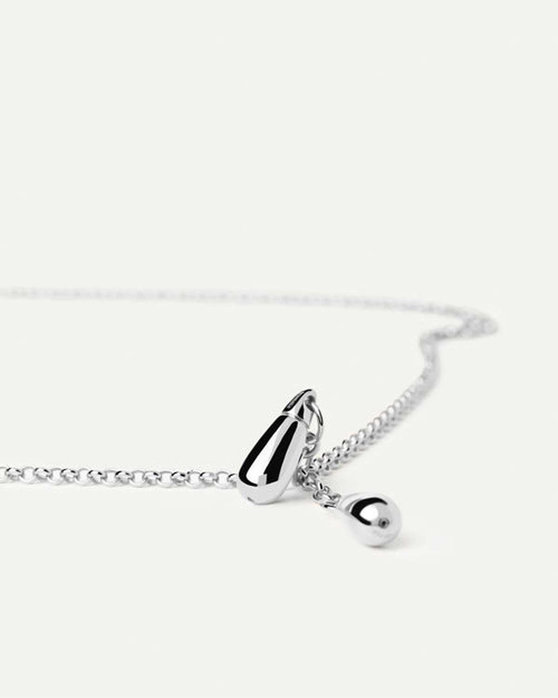 PDPAOLA Icons Rhodium Plated Sterling Silver Necklace