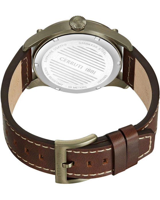 CERRUTI Borgatello Brown Leather Strap