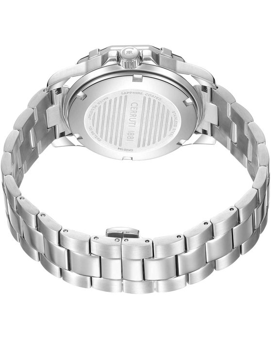 CERRUTI Vallelaghi Silver Stainless Steel Bracelet