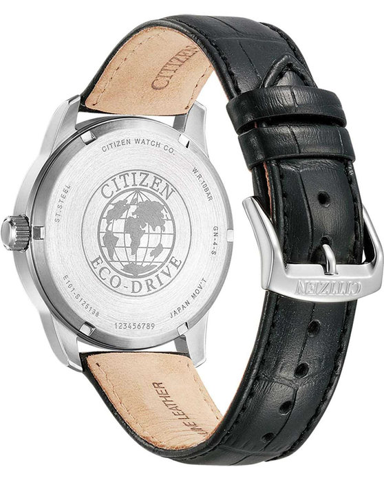 CITIZEN Eco-Drive Black Leather Strap