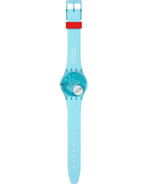 SWATCH Valentine's Day Simpsons Angel Bart Two Tone Silicone Strap