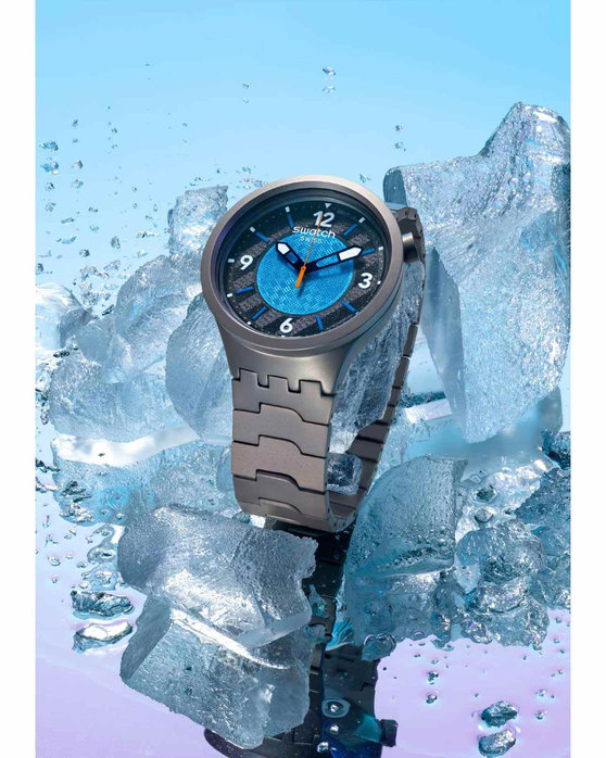 SWATCH Power Of Nature Frostbloom Silver Stainless Steel Bracelet