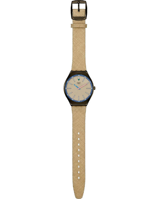 SWATCH Power Of Nature Sunbaked Sandstone Beige Combined Materials Strap