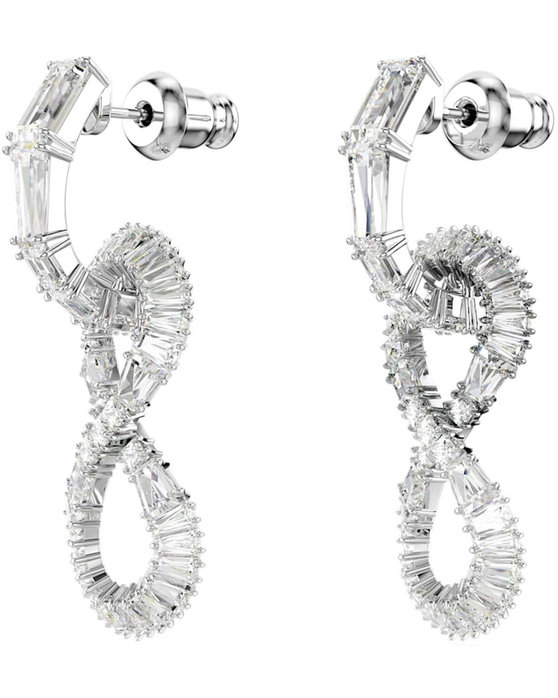 SWAROVSKI White Hyperbola drop earrings Infinity