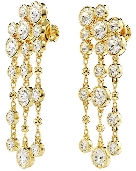 SWAROVSKI White Imber drop earrings Chandelier (round cut)