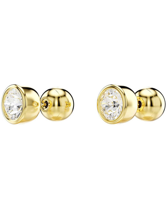 SWAROVSKI White Imber stud earrings (round cut)