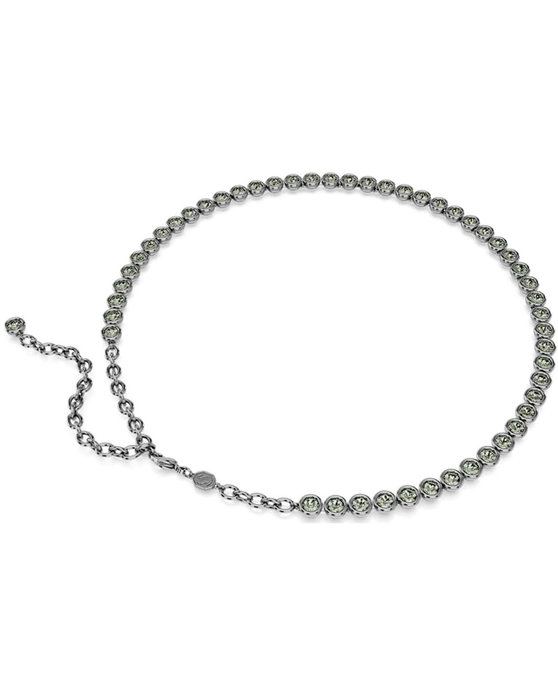 SWAROVSKI Gray Imber Tennis necklace (round cut)