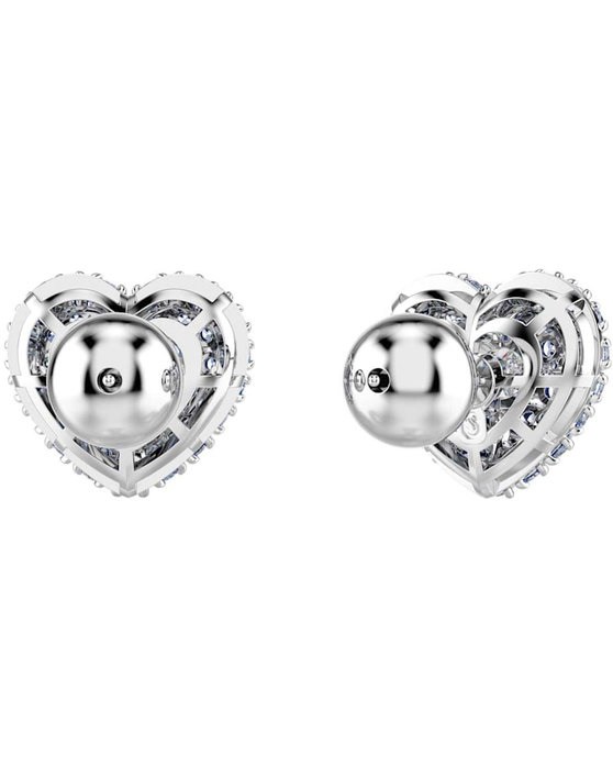 SWAROVSKI Blue Hyperbola stud earrings Heart