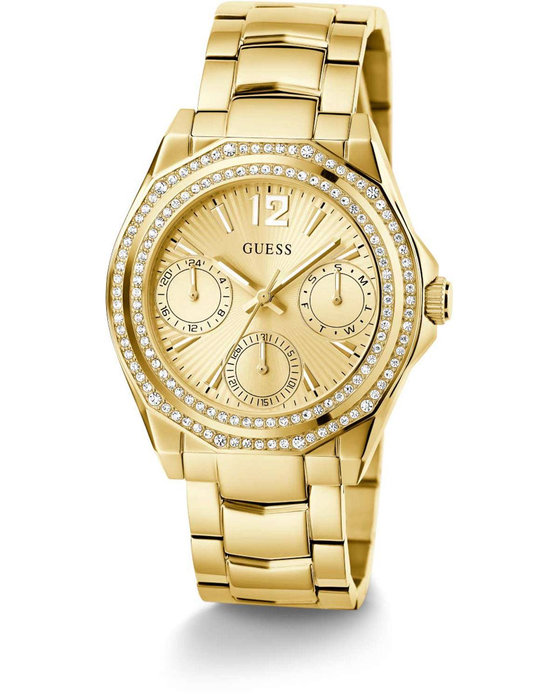 GUESS Ritzy Crystals Gold Stainless Steel Bracelet