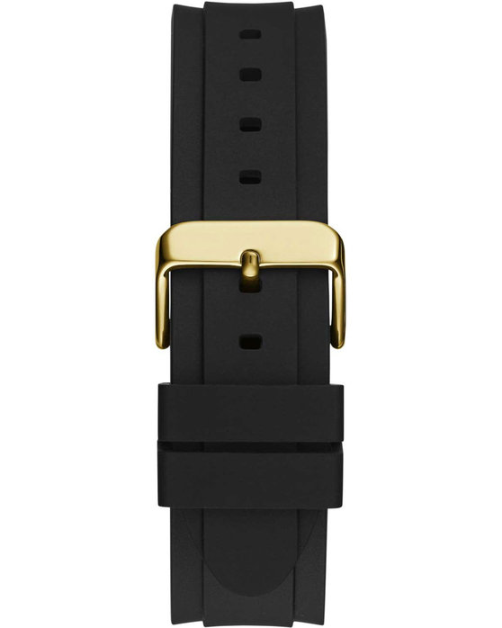 GUESS Parker Black Rubber Strap