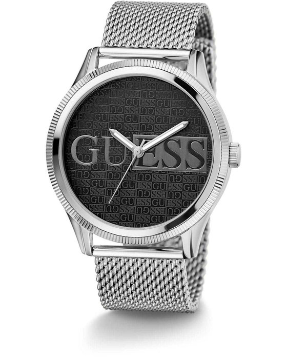 GUESS Reputation Silver Stainless Steel Bracelet