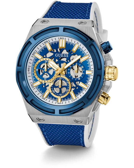 GUESS Masterpiece Blue Rubber Strap