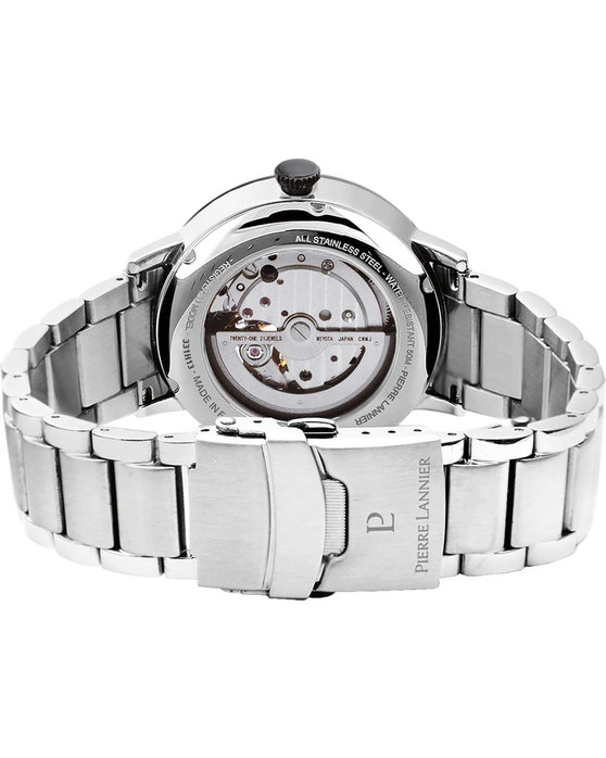 PIERRE LANNIER Trio Automatic Silver Stainless Steel Bracelet