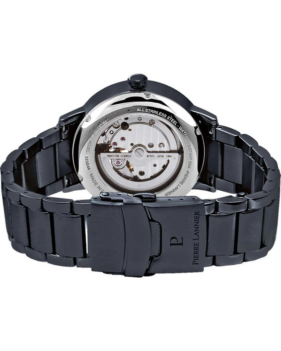 PIERRE LANNIER Trio Automatic Blue Stainless Steel Bracelet