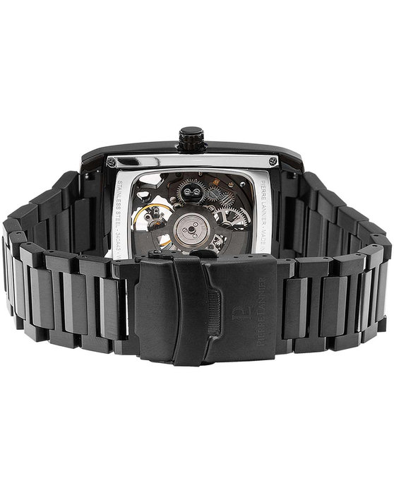 PIERRE LANNIER Trio Automatic Black Stainless Steel Bracelet