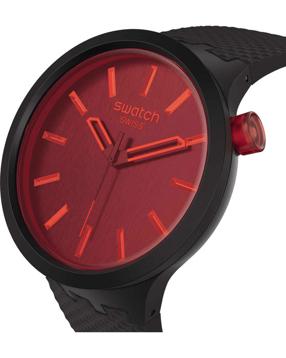 SWATCH Essentials Big Bold Midnight Mode Black Biosourced Strap