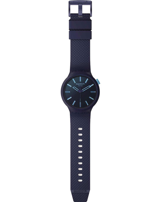 SWATCH Essentials Big Bold Indigo Glow Blue Biosourced Strap