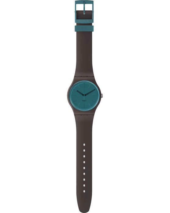 SWATCH Essentials Dark Duality Brown Biosourced Strap