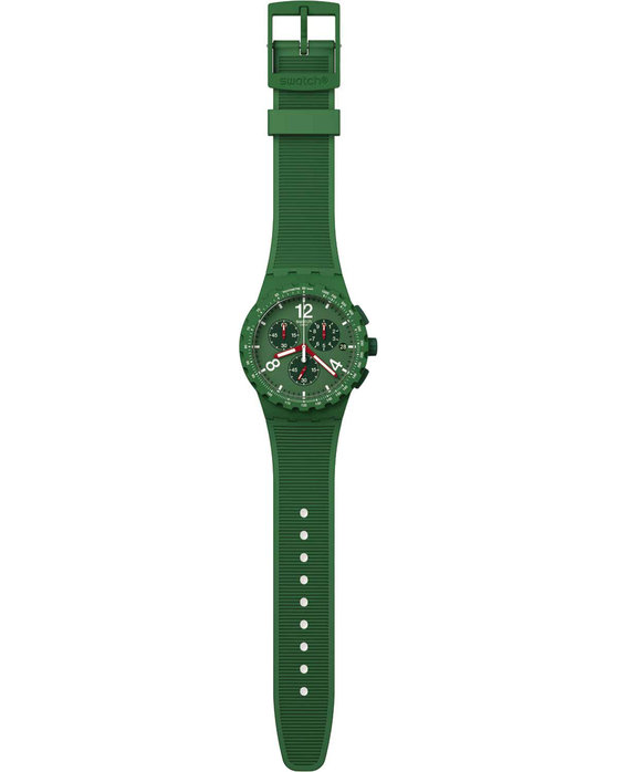 SWATCH Essentials Primarily Green Chronograph Green Silicone Strap