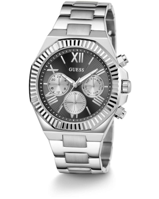 GUESS Equity Silver Stainless Steel Bracelet